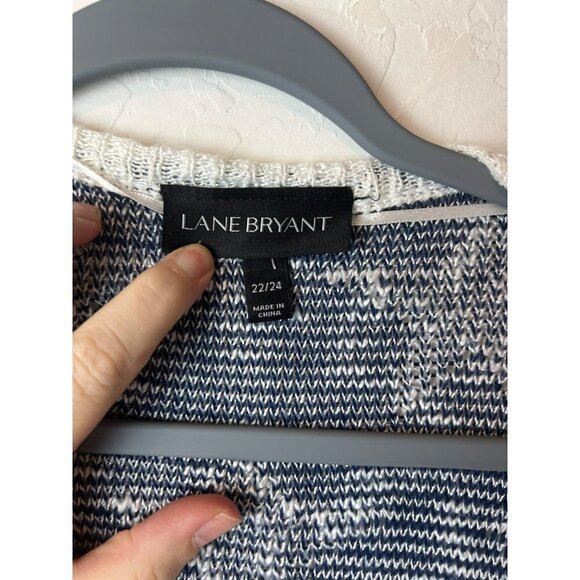 Lane Bryant Fringe Americana Stars and Stripes Red White Blue Cardigan 22/24 - Picture 2 of 5